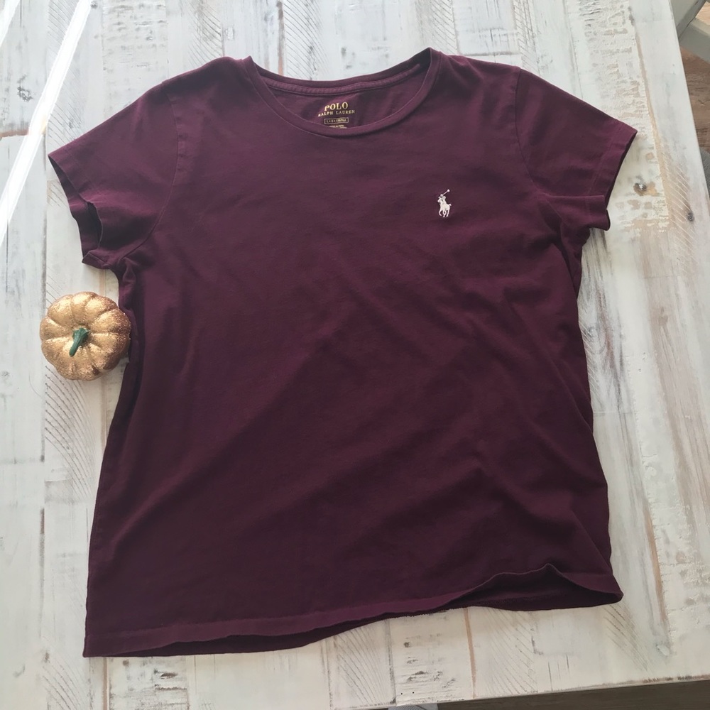 Burgundy POLO tee - Picture 5 of 6